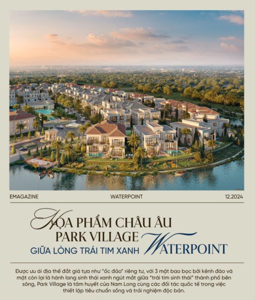 Hoa Pham Chau Au Park Village Giua Long Trai Tim Xanh Waterpoint 1