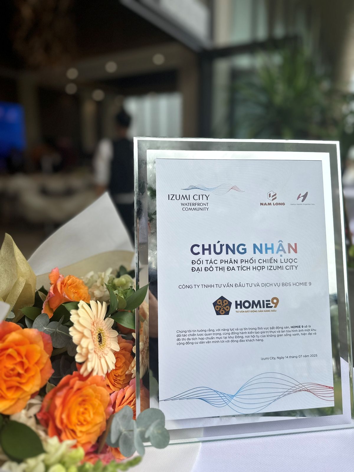 HOMIE9 - Đối tác phân phối chiến lược đại đô thị đa tích hợp Izumi City