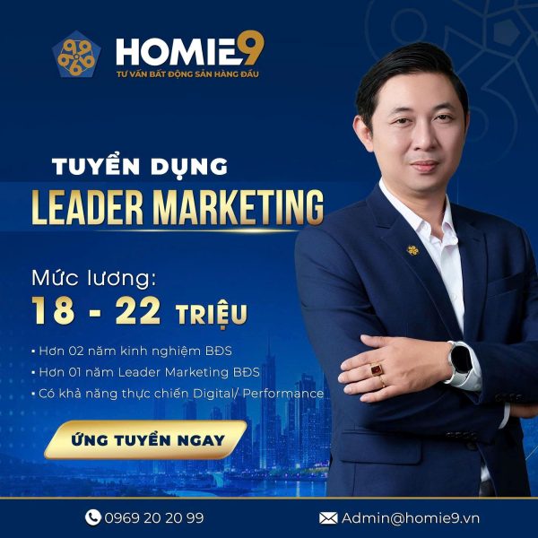 HOMIE9 tuyển dụng Marketing Leader